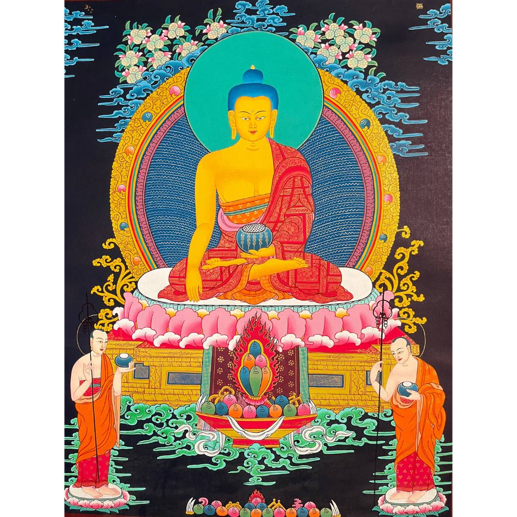 Shakyamuni Buddha - Hand-painted Thangka