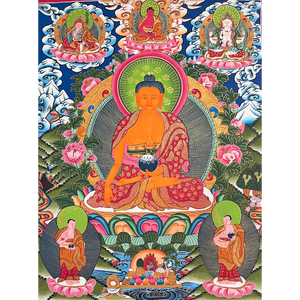 Shakyamuni Buddha - Hand-painted Thangka