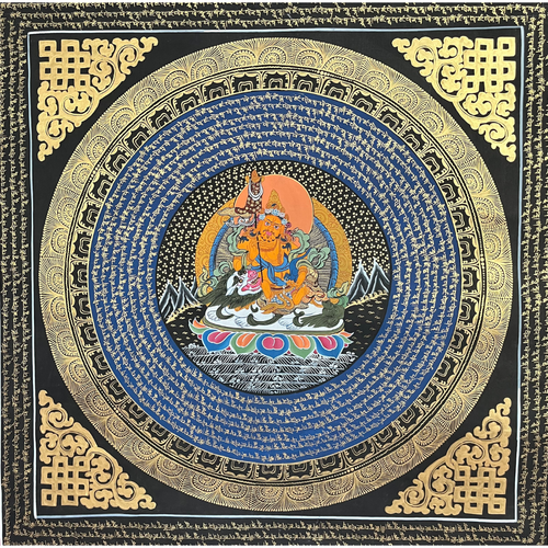 Zambhala Mandala - Hand-painted Thangka