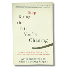 Load image into Gallery viewer, Stop Biting the Tail You&#39;re Chasing - Anyen Rinpoche &amp; Allison Choying Zangmo - Pre-loved Book
