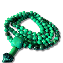 Load image into Gallery viewer, Turquoise 108 Prayer Bead Mala - Polished Beads