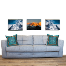 Load image into Gallery viewer, Blue Flower Cushion Cover