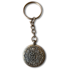 Load image into Gallery viewer, Tibetan Calendar Key Chain - Silver