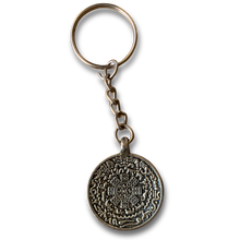 Load image into Gallery viewer, Tibetan Calendar Key Chain - Silver
