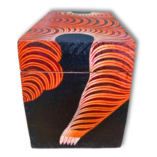 Load image into Gallery viewer, Hand-Painted Tibetan Tiger Wooden Storage Box