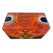 Load image into Gallery viewer, Hand-Painted Tibetan Tiger Wooden Storage Box