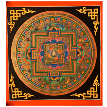 Load image into Gallery viewer, Tibetan Buddhist Mandala – Traditional Hand-Painted Canvas Artwork