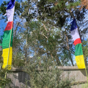 Vertical Windhorse Prayer Flags - Large