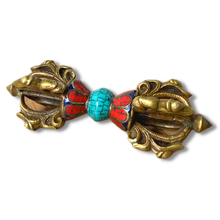 Load image into Gallery viewer, Vajra (Dorje) Brass Stone Setting - X-Large
