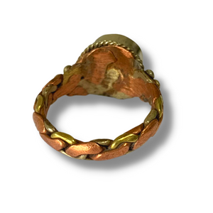 Kalachakra Symbol Braided Ring