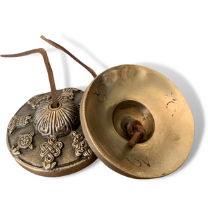 Meditation Cymbals- 8 Auspicious Symbols