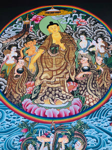 Shakyamuni Buddha Ocean of Offerings - Pani Buddha & 16 Arhats