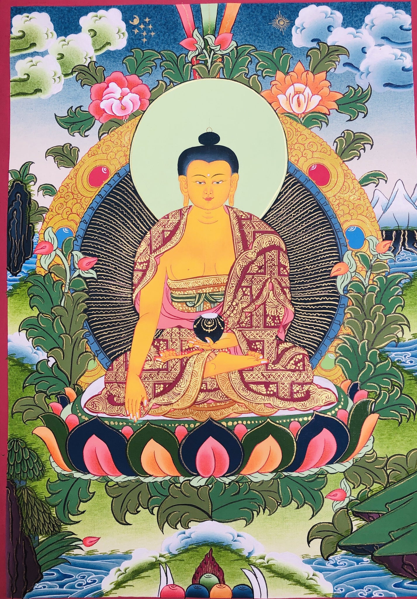 SRI YANTRA BUDDHA DEITY MANDALA TIBETAN BUDDHIST TANKA THANGKA HD wallpaper  | Pxfuel