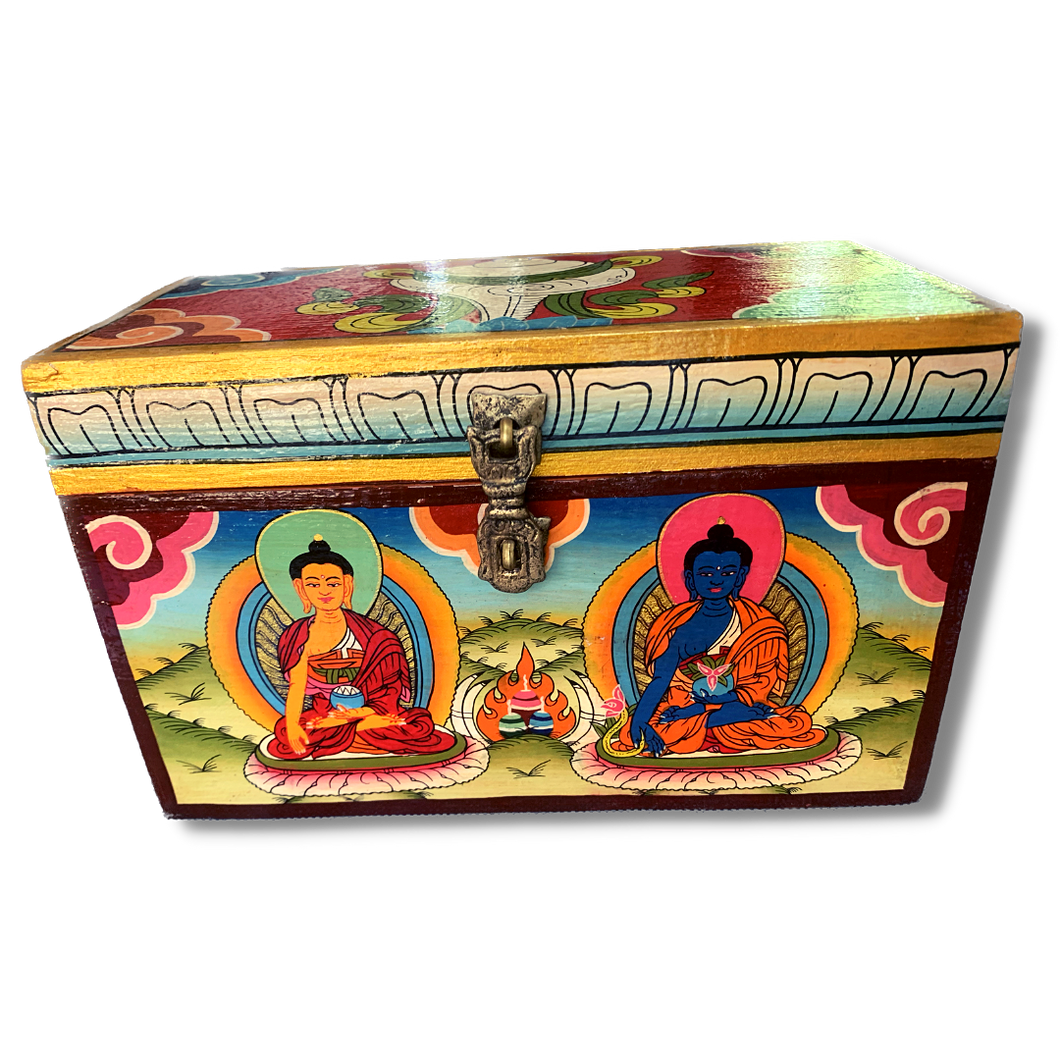 Tibetan Treasure Box - Buddha Box - Conch Shell