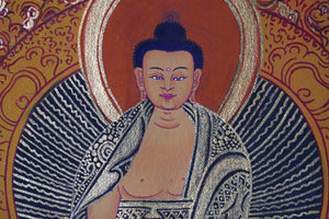 Shakyamuni Buddha & Ten Thousand Bodhisattvas Thangka