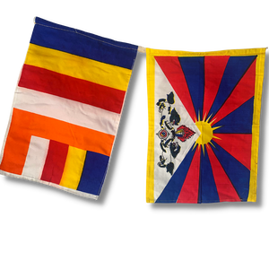 Universal Buddhist Flag & Tibetan National Flag Banner