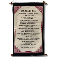 Load image into Gallery viewer, Wall Hanging: Dalai Lama Forgiveness Quote Scroll