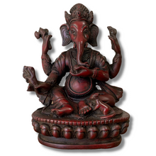 Load image into Gallery viewer, Ganesha Statue  - Antique Red