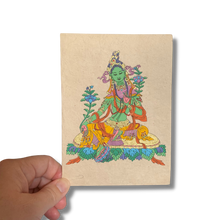 Load image into Gallery viewer, Green Tara on Lotka Paper Card
