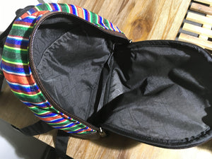 Tibetan Flag Children's Backpack Chocolate brown imitation leather inside