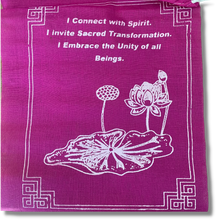 Load image into Gallery viewer, Lotus Healing Prayer Flags - English