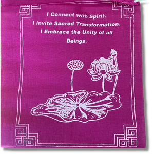 Lotus Healing Prayer Flags - English