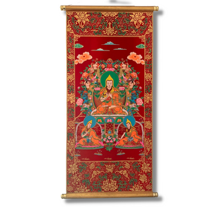 Lama Tsongkhapa Thankga - Print on Velvet