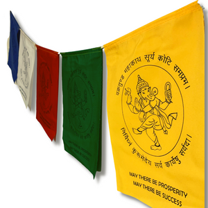 Ganesh Prosperity & Success Prayer Flags - Extra Large