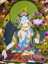 Load image into Gallery viewer, White Tara Thangka