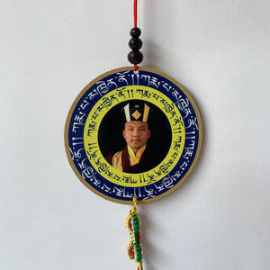 Hanger Karmapa Print Wood Hanger with Karmapa Mantra back