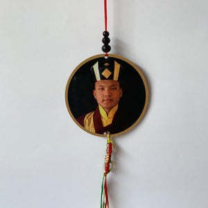 Hanger Karmapa Print Wood Hanger with Karmapa Mantra