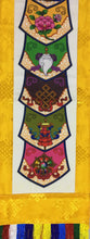 Load image into Gallery viewer, Yellow Brocade Eight Auspicious Symbol Wall Hanging lower close up