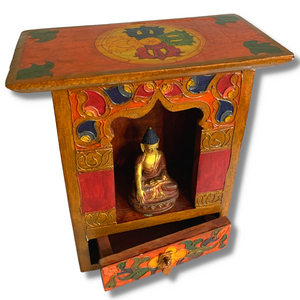 Tibetan Wooden Altar Box
