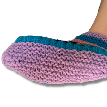 Load image into Gallery viewer, Booties - Multi-coloured - Purple &amp; Blue
