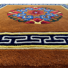 Load image into Gallery viewer, Premium Tibetan Carpet - Burnt Orange