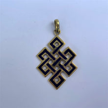 Load image into Gallery viewer, Pendant Endless knot blue