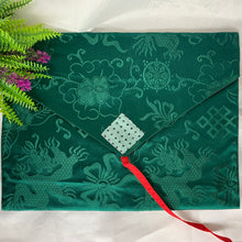 Load image into Gallery viewer, Brocade Book Bag - Green