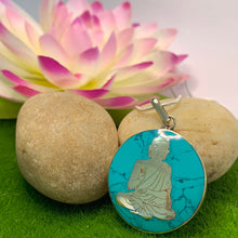 Load image into Gallery viewer, Turquoise Buddha Pendant
