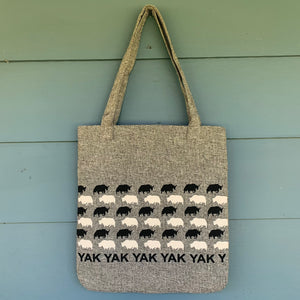 Tote Bag - Yak Yak Yak ~ Grey