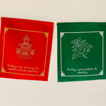 Load image into Gallery viewer, Eight Auspicious Symbols Prayer Flags - Extra Large