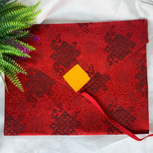 Load image into Gallery viewer, Brocade Book Bag - Dark Red