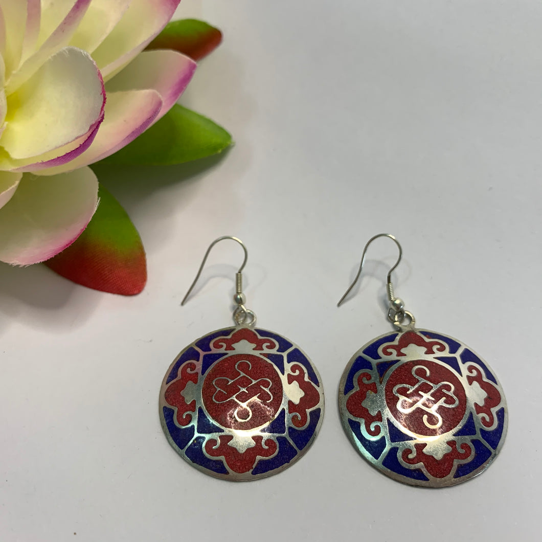 Round Endless Knot Earrings
