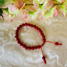Load image into Gallery viewer, Red Coral 25 Bead Wrist Mala