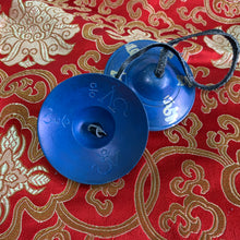 Load image into Gallery viewer, Meditation Cymbals-Mani Mantra Blue