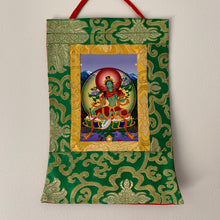 Load image into Gallery viewer, Mini Brocade Thangka - Green Tara