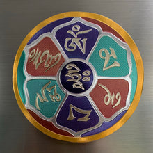Load image into Gallery viewer, Round mani mantra magnet