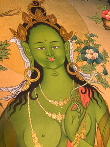 Green Tara Thangka