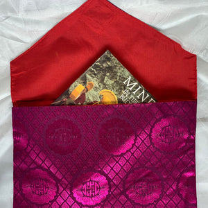 Brocade Book Bag - Purple