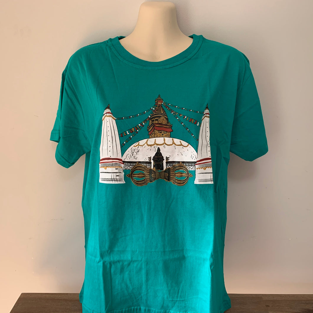 Boudhanath Stupa & Vajra T-Shirt