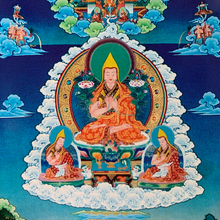 Load image into Gallery viewer, Lama Tsongkhapa Deity Card